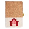 Cork And Heathered Fabric Hardcover Journal 5.5" X 8.25" Thumbnail