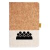Cork And Heathered Fabric Hardcover Journal 5.5" X 8.25" Thumbnail