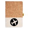 Cork And Heathered Fabric Hardcover Journal 5.5" X 8.25" Thumbnail