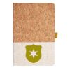 Cork And Heathered Fabric Hardcover Journal 5.5" X 8.25" Thumbnail