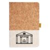 Cork And Heathered Fabric Hardcover Journal 5.5" X 8.25" Thumbnail