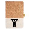Cork And Heathered Fabric Hardcover Journal 5.5" X 8.25" Thumbnail