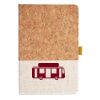 Cork And Heathered Fabric Hardcover Journal 5.5" X 8.25" Thumbnail