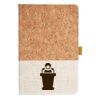 Cork And Heathered Fabric Hardcover Journal 5.5" X 8.25" Thumbnail