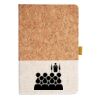 Cork And Heathered Fabric Hardcover Journal 5.5" X 8.25" Thumbnail