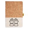 Cork And Heathered Fabric Hardcover Journal 5.5" X 8.25" Thumbnail