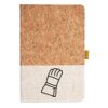 Cork And Heathered Fabric Hardcover Journal 5.5" X 8.25" Thumbnail