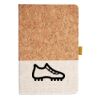 Cork And Heathered Fabric Hardcover Journal 5.5" X 8.25" Thumbnail