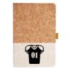 Cork And Heathered Fabric Hardcover Journal 5.5" X 8.25" Thumbnail