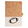 Cork And Heathered Fabric Hardcover Journal 5.5" X 8.25" Thumbnail