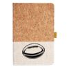 Cork And Heathered Fabric Hardcover Journal 5.5" X 8.25" Thumbnail