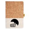 Cork And Heathered Fabric Hardcover Journal 5.5" X 8.25" Thumbnail