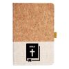 Cork And Heathered Fabric Hardcover Journal 5.5" X 8.25" Thumbnail