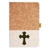 Cork And Heathered Fabric Hardcover Journal 5.5" X 8.25" Thumbnail
