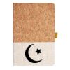 Cork And Heathered Fabric Hardcover Journal 5.5" X 8.25" Thumbnail