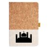 Cork And Heathered Fabric Hardcover Journal 5.5" X 8.25" Thumbnail