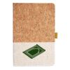 Cork And Heathered Fabric Hardcover Journal 5.5" X 8.25" Thumbnail