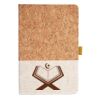 Cork And Heathered Fabric Hardcover Journal 5.5" X 8.25" Thumbnail