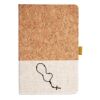 Cork And Heathered Fabric Hardcover Journal 5.5" X 8.25" Thumbnail