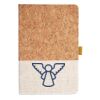 Cork And Heathered Fabric Hardcover Journal 5.5" X 8.25" Thumbnail
