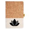 Cork And Heathered Fabric Hardcover Journal 5.5" X 8.25" Thumbnail