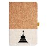 Cork And Heathered Fabric Hardcover Journal 5.5" X 8.25" Thumbnail