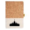 Cork And Heathered Fabric Hardcover Journal 5.5" X 8.25" Thumbnail