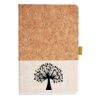 Cork And Heathered Fabric Hardcover Journal 5.5" X 8.25" Thumbnail