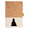 Cork And Heathered Fabric Hardcover Journal 5.5" X 8.25" Thumbnail