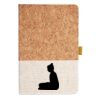 Cork And Heathered Fabric Hardcover Journal 5.5" X 8.25" Thumbnail