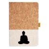 Cork And Heathered Fabric Hardcover Journal 5.5" X 8.25" Thumbnail