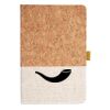 Cork And Heathered Fabric Hardcover Journal 5.5" X 8.25" Thumbnail