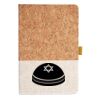Cork And Heathered Fabric Hardcover Journal 5.5" X 8.25" Thumbnail