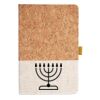 Cork And Heathered Fabric Hardcover Journal 5.5" X 8.25" Thumbnail