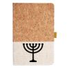 Cork And Heathered Fabric Hardcover Journal 5.5" X 8.25" Thumbnail