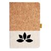 Cork And Heathered Fabric Hardcover Journal 5.5" X 8.25" Thumbnail