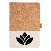 Cork And Heathered Fabric Hardcover Journal 5.5" X 8.25" Thumbnail
