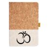 Cork And Heathered Fabric Hardcover Journal 5.5" X 8.25" Thumbnail