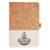 Cork And Heathered Fabric Hardcover Journal 5.5" X 8.25" Thumbnail