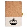 Cork And Heathered Fabric Hardcover Journal 5.5" X 8.25" Thumbnail
