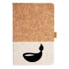 Cork And Heathered Fabric Hardcover Journal 5.5" X 8.25" Thumbnail