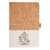 Cork And Heathered Fabric Hardcover Journal 5.5" X 8.25" Thumbnail