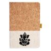Cork And Heathered Fabric Hardcover Journal 5.5" X 8.25" Thumbnail