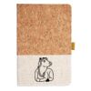 Cork And Heathered Fabric Hardcover Journal 5.5" X 8.25" Thumbnail
