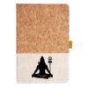 Cork And Heathered Fabric Hardcover Journal 5.5" X 8.25" Thumbnail