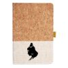 Cork And Heathered Fabric Hardcover Journal 5.5" X 8.25" Thumbnail