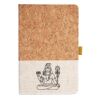 Cork And Heathered Fabric Hardcover Journal 5.5" X 8.25" Thumbnail