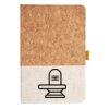 Cork And Heathered Fabric Hardcover Journal 5.5" X 8.25" Thumbnail