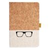 Cork And Heathered Fabric Hardcover Journal 5.5" X 8.25" Thumbnail