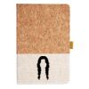 Cork And Heathered Fabric Hardcover Journal 5.5" X 8.25" Thumbnail